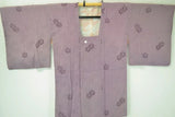 High Quality Japanese Silk Haori Jacket hand tie-dye Round Tsunami Clematis