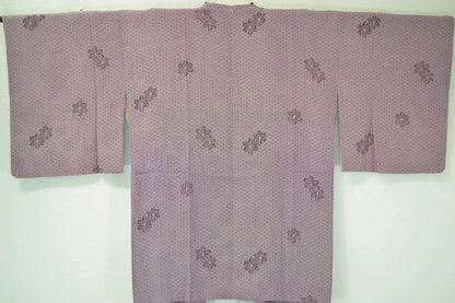 High Quality Japanese Silk Haori Jacket hand tie-dye Round Tsunami Clematis