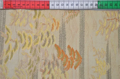 Vintage Silk Maru Obi Belt Dynamic Pine Tree Tsunami  3.8m x 31cm