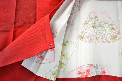 Vintage Silk Haori Jacket Dynamic Pine Tree Needle