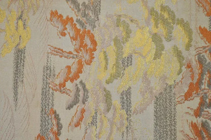 Vintage Silk Maru Obi Belt Dynamic Pine Tree Tsunami  3.8m x 31cm