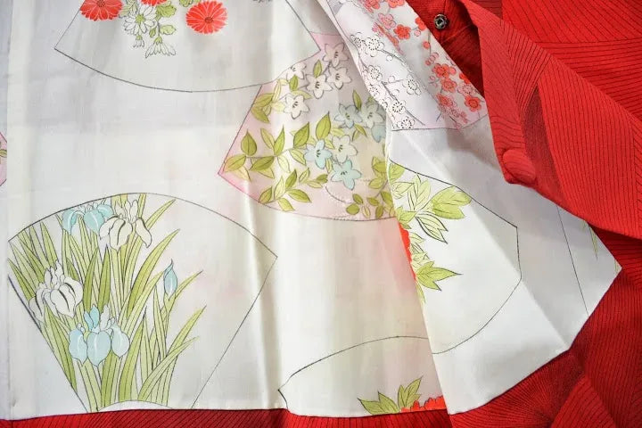 Vintage Silk Haori Jacket Dynamic Pine Tree Needle