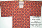 High Quality Japanese Silk Haori Jacket Hand Dyed Classic Diamond red orange