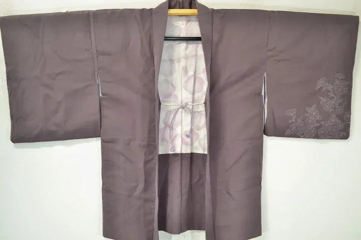 High Quality Japanese Silk Haori Jacket Dynamic Chrysanthemum