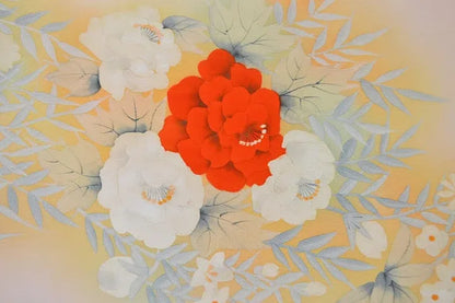 Un-used Silk Tsukesage Bolt Chrysanthemum Rose 11.5m x 37cm 