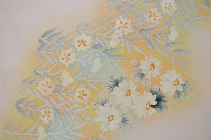 Un-used Silk Tsukesage Bolt Chrysanthemum Rose 11.5m x 37cm 