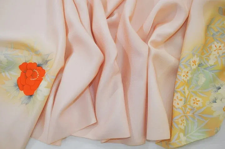 Un-used Silk Tsukesage Bolt Chrysanthemum Rose 11.5m x 37cm 