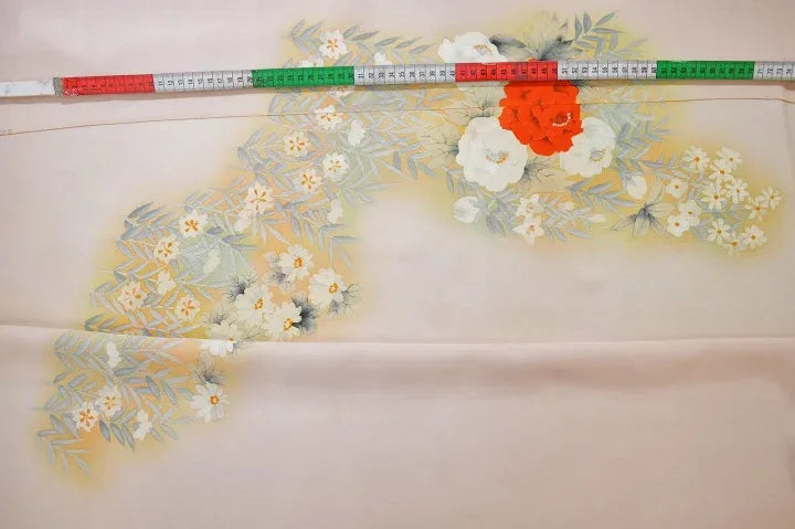 Un-used Silk Tsukesage Bolt Chrysanthemum Rose 11.5m x 37cm 