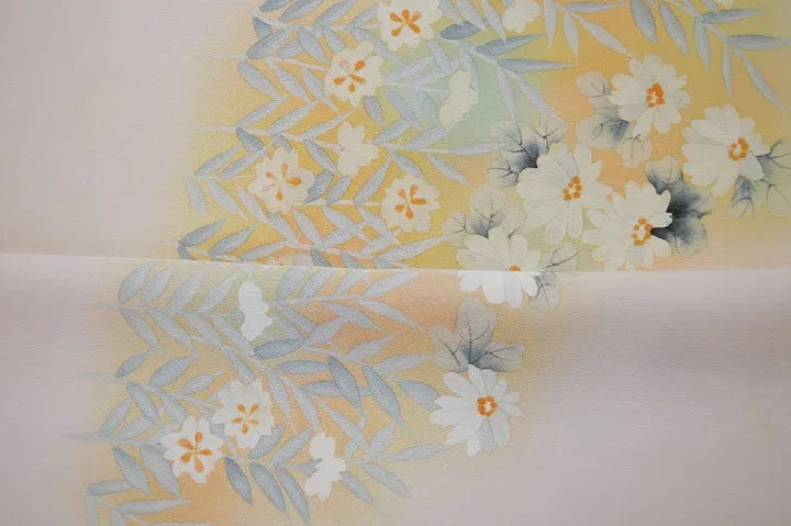 Un-used Silk Tsukesage Bolt Chrysanthemum Rose 11.5m x 37cm 