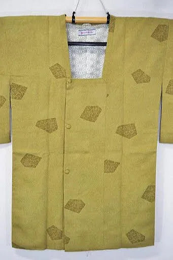 Hight Quality Japanese Silk Haori Jacket Mitsukoshi Geometric tree peony