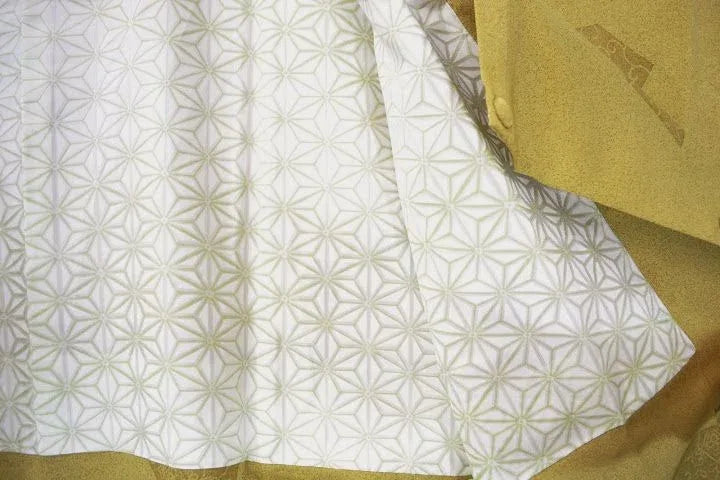 Hight Quality Japanese Silk Haori Jacket Mitsukoshi Geometric tree peony