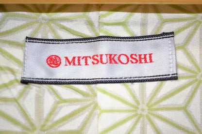 Hight Quality Japanese Silk Haori Jacket Mitsukoshi Geometric tree peony