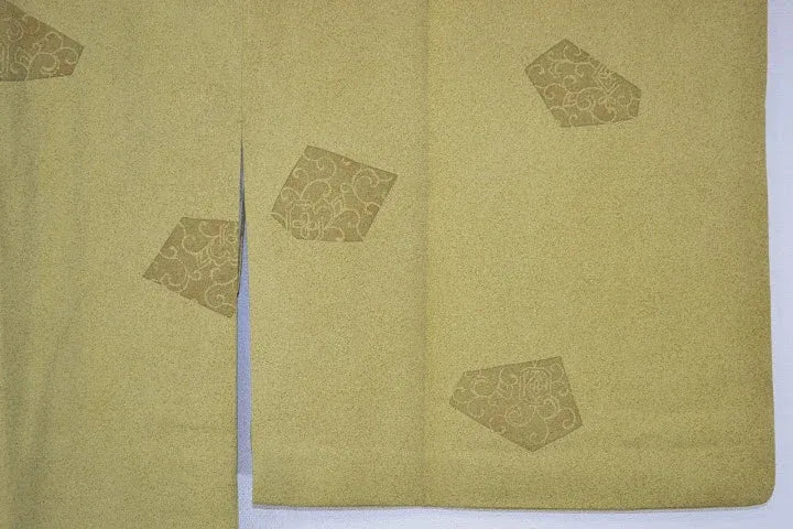 Hight Quality Japanese Silk Haori Jacket Mitsukoshi Geometric tree peony