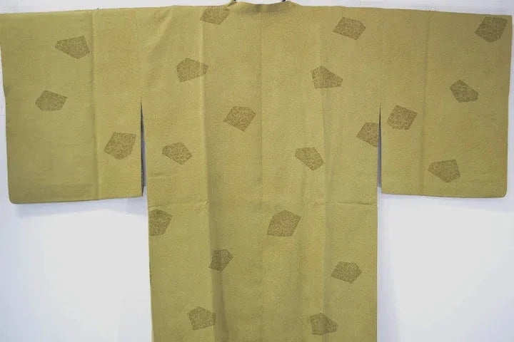 Hight Quality Japanese Silk Haori Jacket Mitsukoshi Geometric tree peony