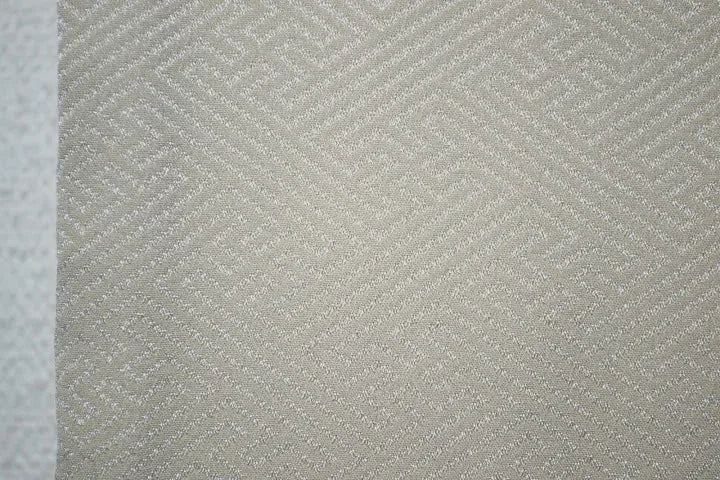 High Quality Japanese Silk Haori Jacket Subtle cream grey Classic Zigzag