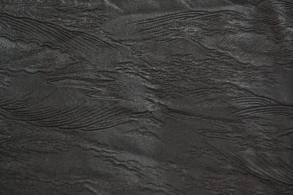 High Quality Japanese 100% Silk Haori Jacket Hand-Made Chrysanthemum Tsunami Black