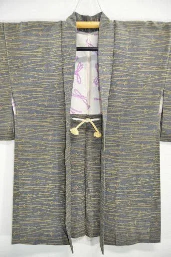 High Quality Japanese 100% Silk Haori Jacket Hand-Made  Pine Tree Needle