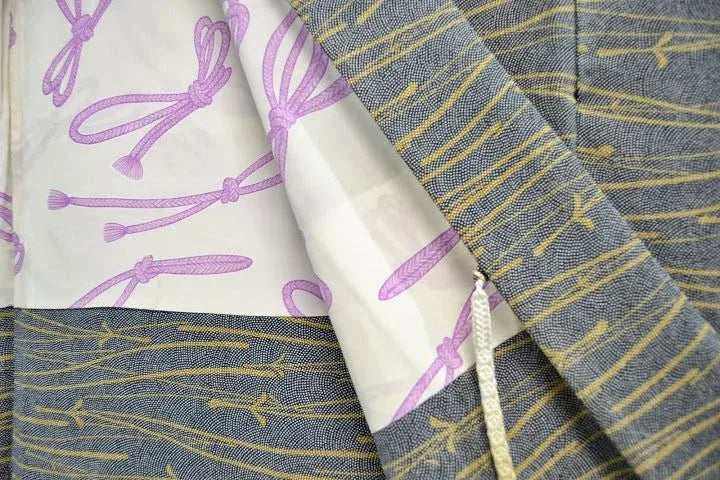 High Quality Japanese 100% Silk Haori Jacket Hand-Made  Pine Tree Needle