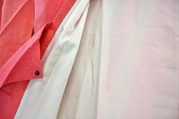 High Quality Japanese 100% Silk Haori Jacket Hand-Made Pink Gradation