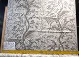 Brunschwig & Fils Bird and Thistle Print Grey on Pale cream -By The Yard - MSRP USD 348/y