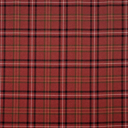 Clarence House Edinburgh  Claret Red Black Wool Plaid Check - Special Order