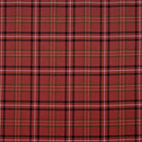 Clarence House Edinburgh  Claret Red Black Wool Plaid Check - Special Order