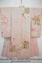 Pink Kimono 100% Silk Wedding Furisode Embroidered Royal Cargo/Shibori 2lb