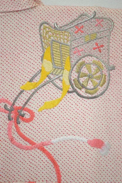 Pink Kimono 100% Silk Wedding Furisode Embroidered Royal Cargo/Shibori 2lb