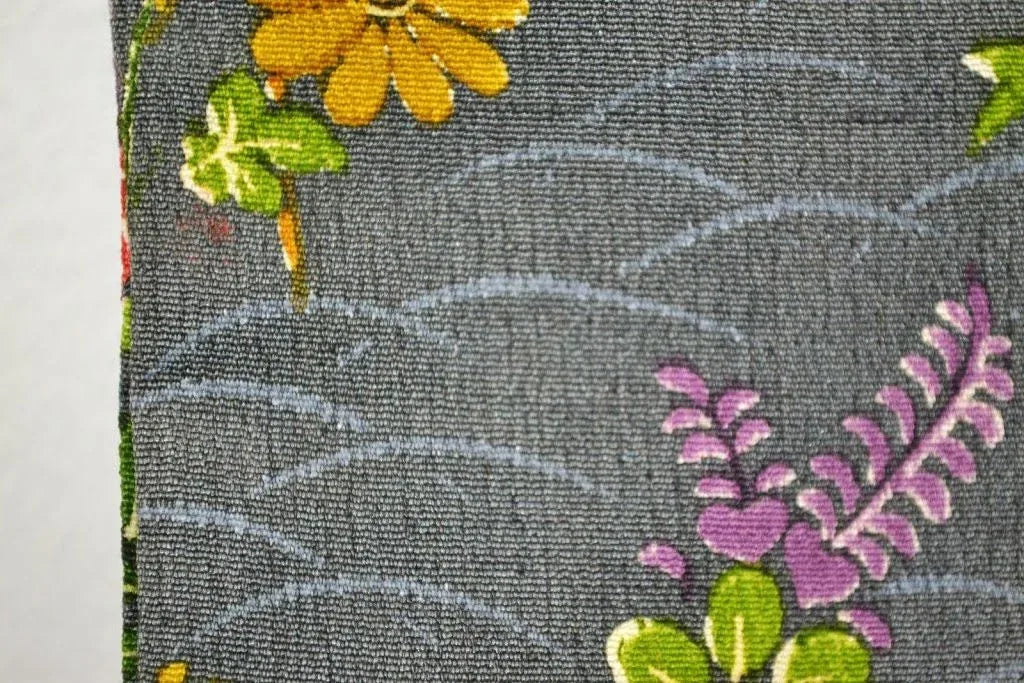 Hand Dyed Japanese Silk Wedding Komon Colourful Chrysanthemum