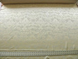 By Yd SCALAMANDRE White Butter Cream Chenille Damask Reversible F44C RPUSD150+Y