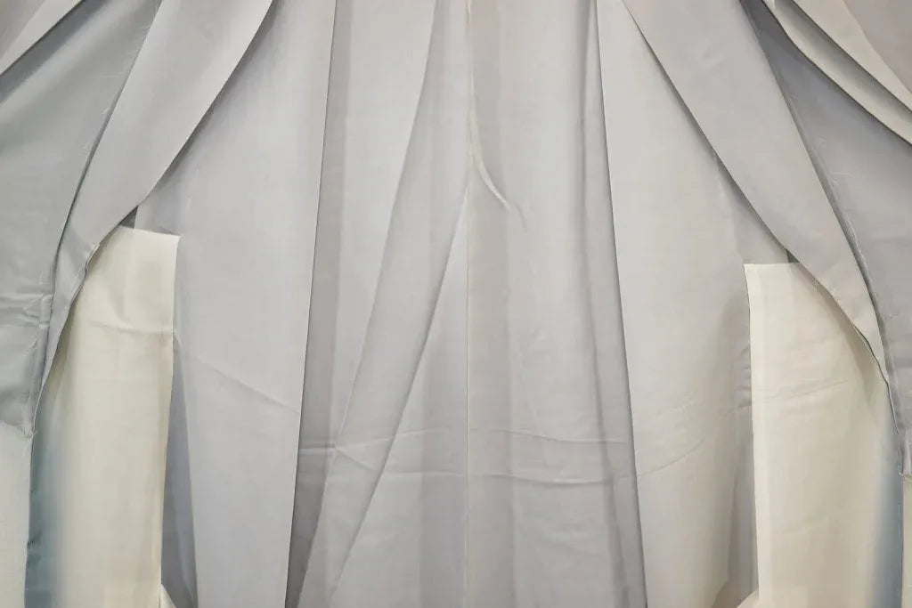 100% Silk Kimono Wedding TSUKESAGE Biwa Guitar Music Flower Geometric