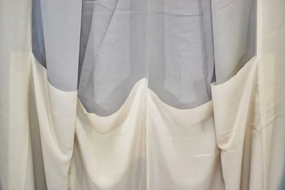 100% Silk Kimono Wedding TSUKESAGE Biwa Guitar Music Flower Geometric