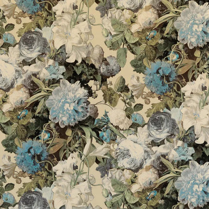 Lee Jofa Floral Pompadour Velvet - Sage Green