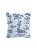 Scalamandre Countryside Toile 20 X 20 - Blue Decorative Pillow