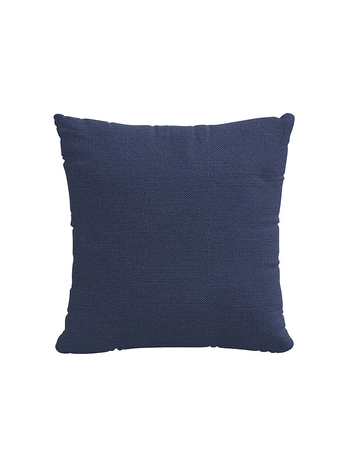 Scalamandre Slubby Linen 20 X 20 - Navy Decorative Pillow