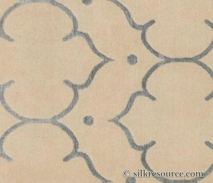 Stark Fort Valley Antique White 3x5' Hand-knotted Wool Rug Blue Antique White Modern Medallion MSRP USD 741