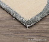 Stark Fort Valley Antique White 3x5' Hand-knotted Wool Rug Blue Antique White Modern Medallion MSRP USD 741