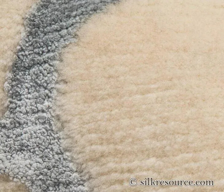 Stark Fort Valley Antique White 3x5' Hand-knotted Wool Rug Blue Antique White Modern Medallion MSRP USD 741