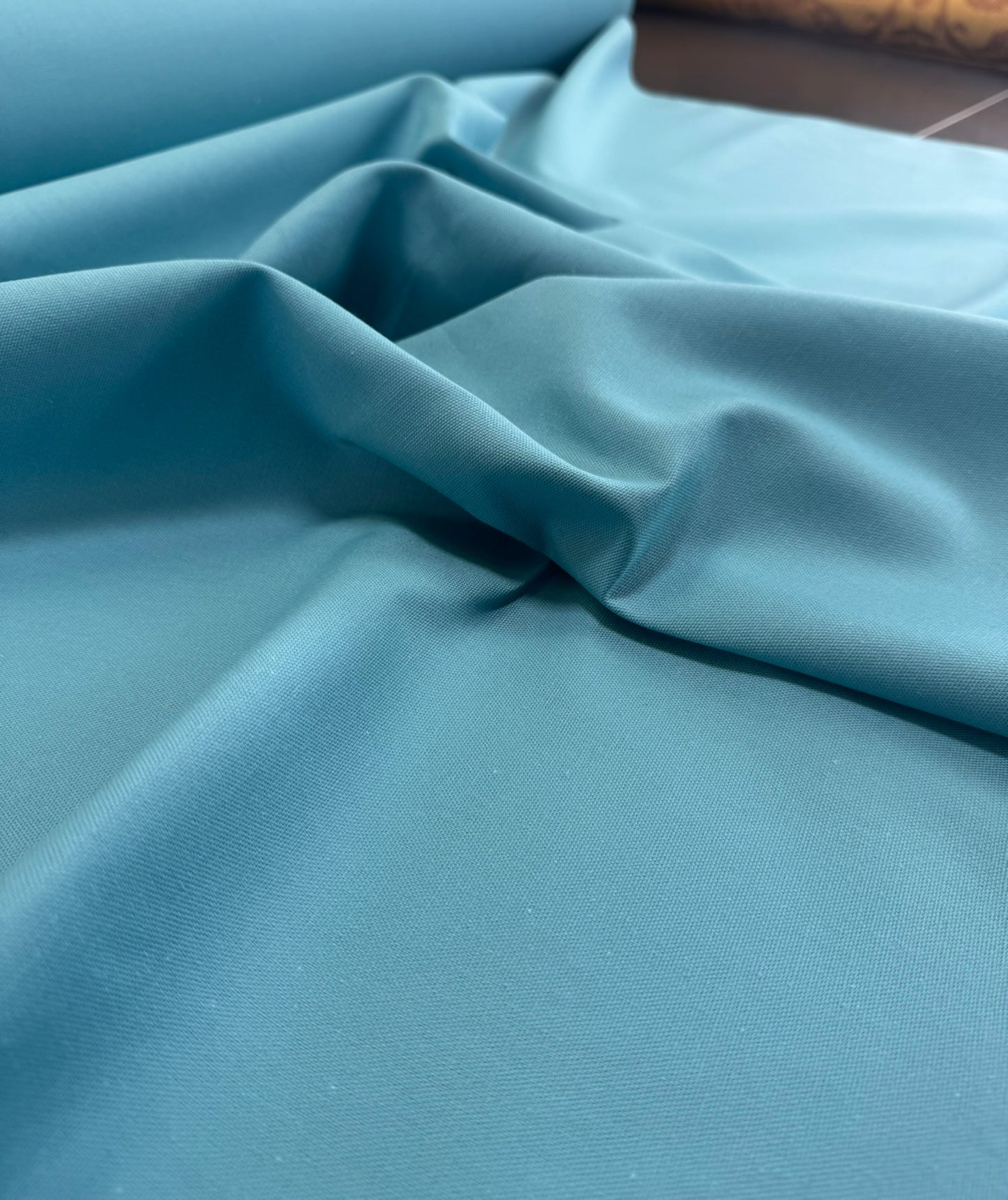 Scalamandre Canvas Ocean Solid Cotton - Bright Turquoise Blue Aqua -By The Yard