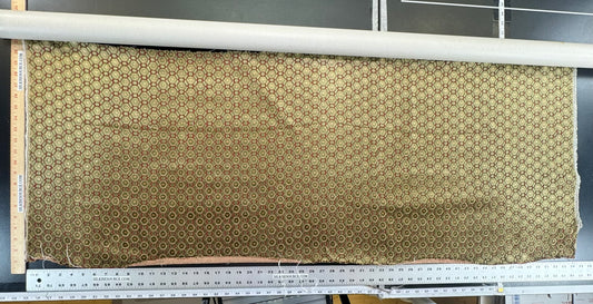 0.5yard Scalamandre Old World Weavers Manet Eucalyptus Green Red Velvet Viscose Small Scales Geometric MSRP USD570/y