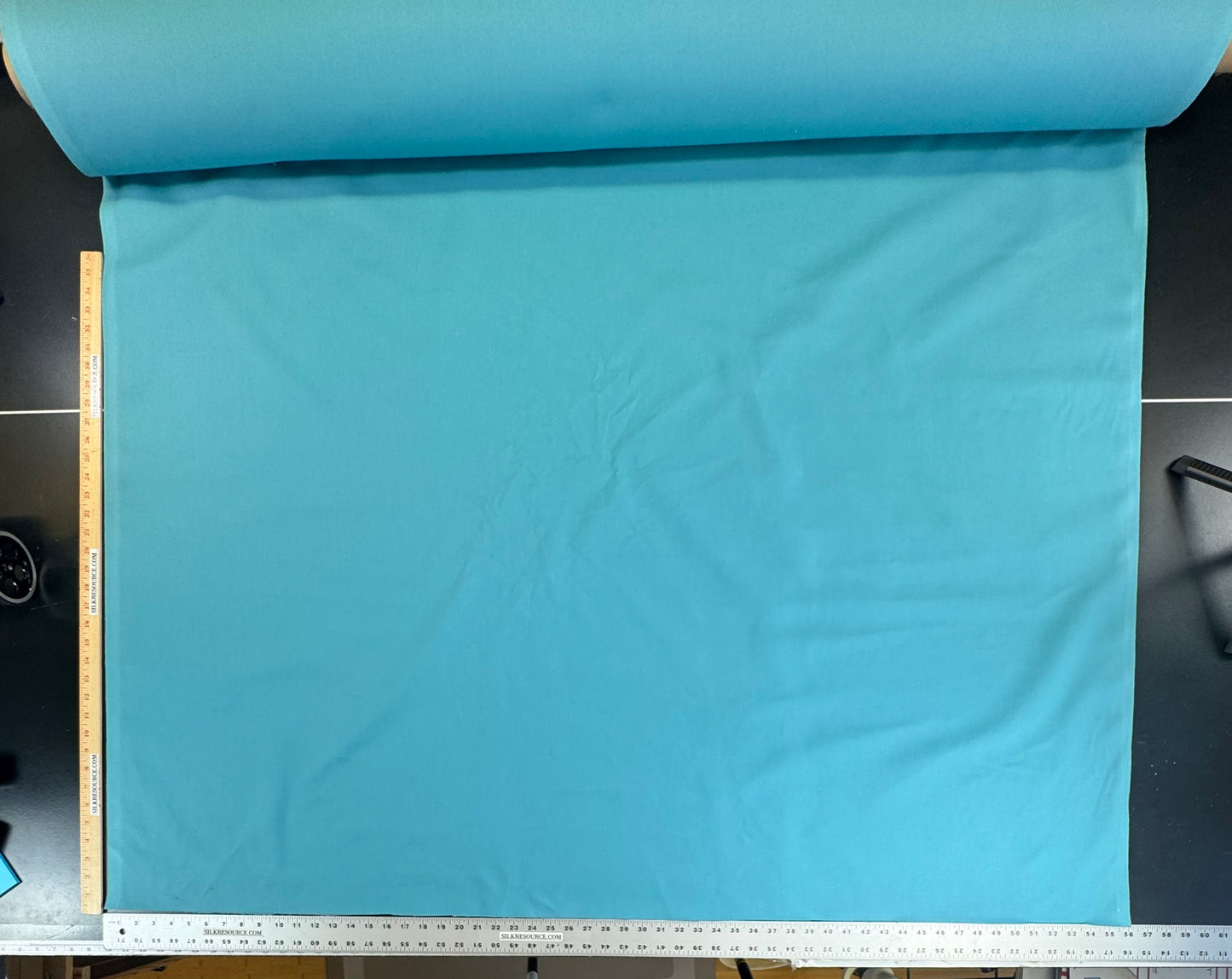Scalamandre Canvas Ocean Solid Cotton - Bright Turquoise Blue Aqua -By The Yard