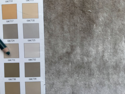 Lino Velvet in Natural Light Brown  Very Durable Heavy Linen Velvet
