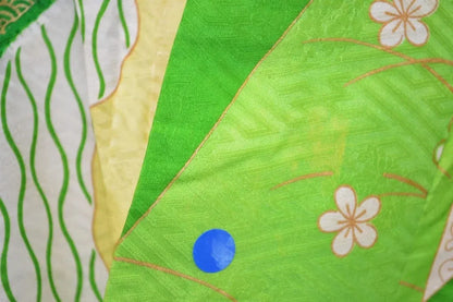 High Quality Vintage Silk Wedding Furisode:Chrysanthemum/Tree Peony@G36a