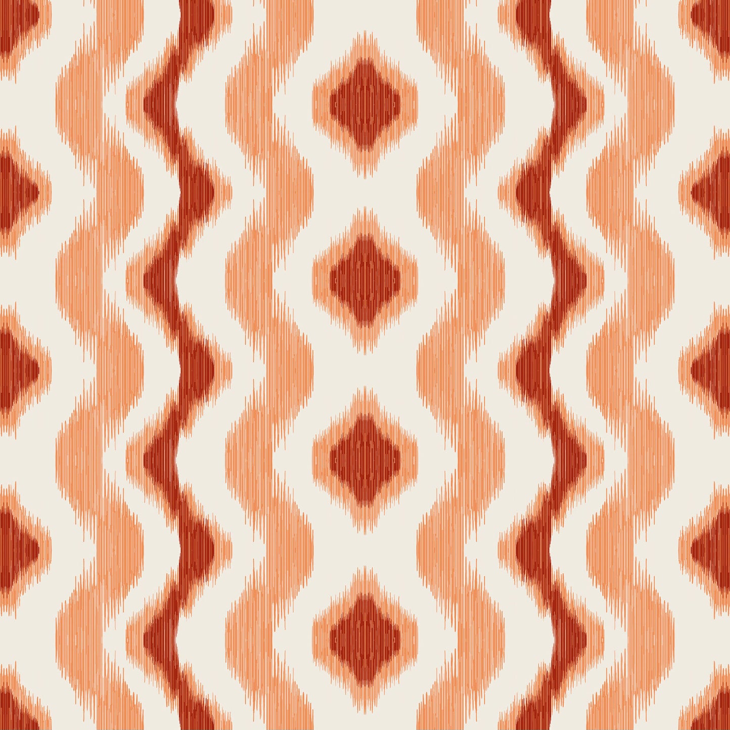 Special Order Kravet Gaston Y Daniela Cala Ferrera Teja Orange White Linen Ikat Southwestern Stripe MSRP USD284/y