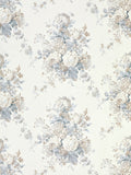 Special Order Scalamandre Grey Watkins Sybilla Bouquet Frost Blue White Linen Floral MSRP USD 384/y