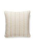 Grey Watkins Lark Stripe 22 X 22 - Sand Dollar Decorative Pillow