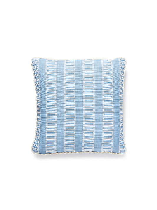 Grey Watkins Lark Stripe 18 X 18 - Bluebell Decorative Pillow