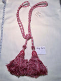 BRUNSCHWIL &amp; FILS Double Tassel Tieback App26" L Gran Canani Pink MSRP$300-600