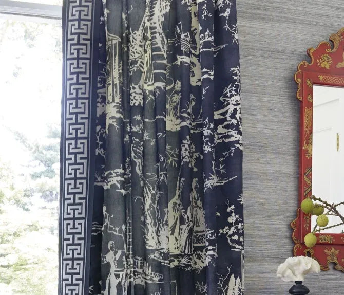 By Yard Scalamandre Braid Greek Key Urn Trim Wheat Gold &amp; White Labyrinth V417-31