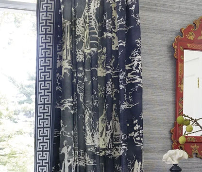 By Yard Scalamandre Braid Greek Key Urn Trim Wheat Gold &amp; White Labyrinth V417-31